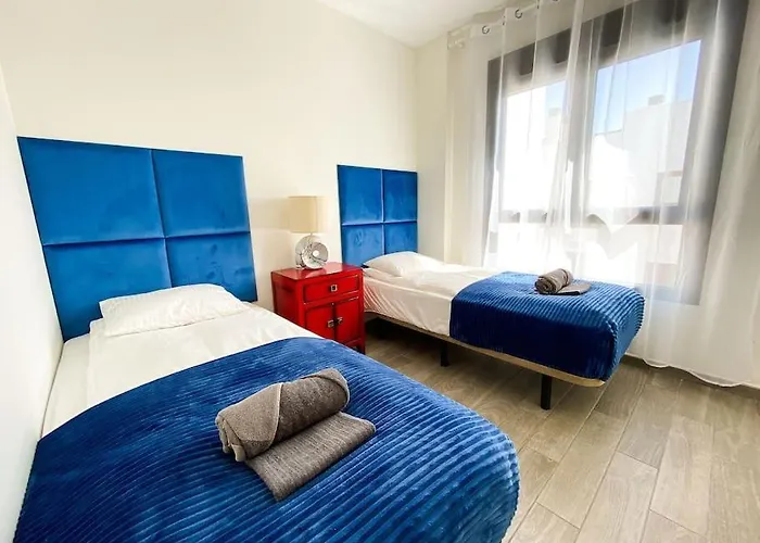 Sunny Luxury With Two Great Sunny - Level Terraces, Two Swimming Pools, In A New Complex Pueblo Majorero, Close To Fuerteventura Golf Club, Next To The , Atlantico Shopping Mall And Casino In Apartamento Caleta de Fuste