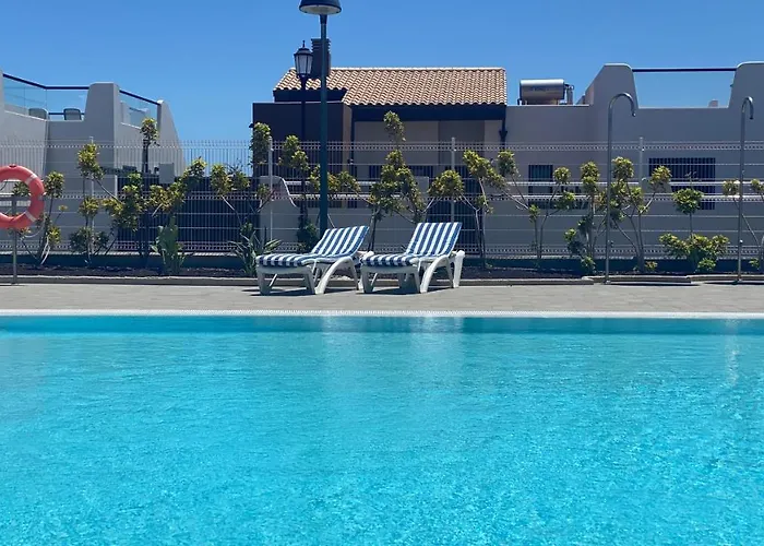 Apartamento Sunny Luxury With Two Great Sunny - Level Terraces, Two Swimming Pools, In A New Complex Pueblo Majorero, Close To Fuerteventura Golf Club, Next To The , Atlantico Shopping Mall And Casino In Caleta de Fuste