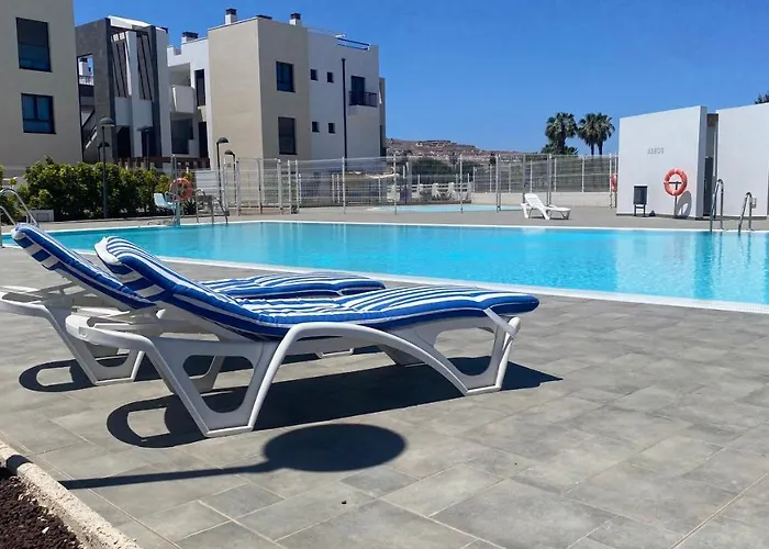 Apartamento Sunny Luxury With Two Great Sunny - Level Terraces, Two Swimming Pools, In A New Complex Pueblo Majorero, Close To Fuerteventura Golf Club, Next To The , Atlantico Shopping Mall And Casino In Caleta de Fuste